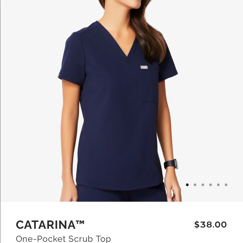 Figs navy blue scrub set